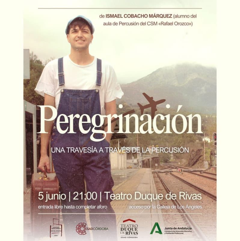 PEREGRINACION. UNA TRAVESIA A TRAVES DE LA PERCUSION. Teatro Duque de Rivas. Cordoba. 5 Junio 2025