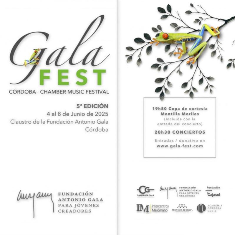 GALA FEST. Cordoba Camber Music Festival. 4 al 8 de junio de 2025