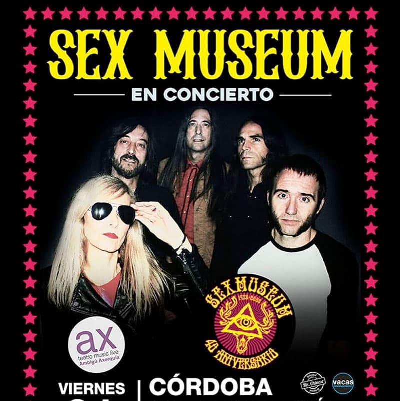 SEX MUSEUM. Sala Ambigu Cordoba. Viernes 21 Marzo 2025