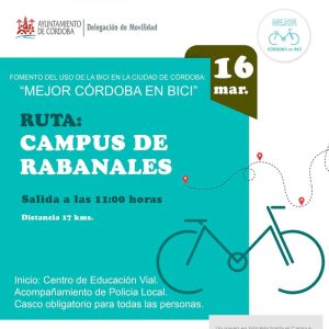 Mejor Cordoba en Bici. Campus de Rabanales. Domingo 16 Marzo 2025