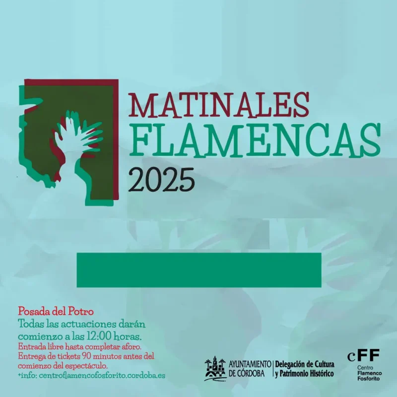 ZAHARA. Sala Impala. Córdoba. 24 Enero 2026 18 MATINALES FLAMENCAS 2025. Posada del Potro. Cordoba