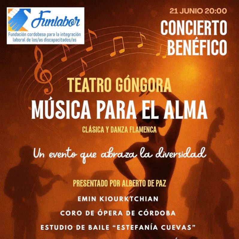 MUSICA PARA EL ALMA. Teatro Gogora. Cordoba. Sabado 21 Junio 2025