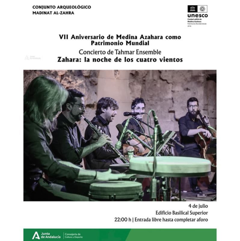 TAHMAR ENSEMBLE. Conjunto Arqueologico Madinat al Zahra. Cordoba. 4 Julio 2025