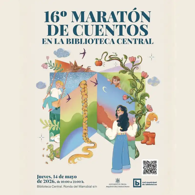 16 MARATÓN DE CUENTOS. Biblioteca Central Antonio Gala. Córdoba. Jueves 14 Mayo 2026