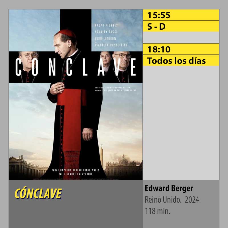 CÓNCLAVE. CINES AXION Córdoba