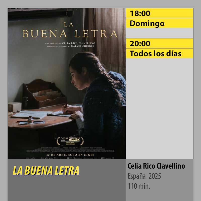 LA BUENA LETRA MK2 CineSur Tablero Córdoba