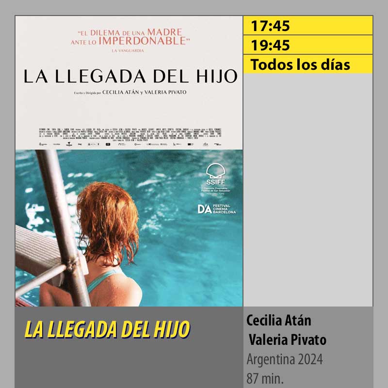 LA LLEGADA DEL HIJO MK2 CineSur Tablero Córdoba