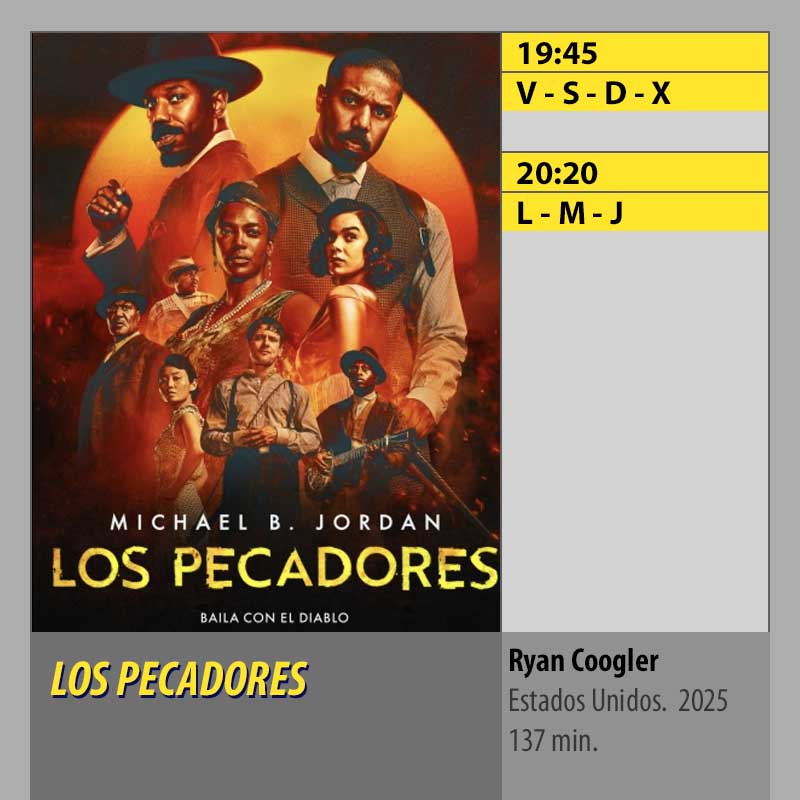 LOS PECADORES MK2 CineSur Tablero Córdoba