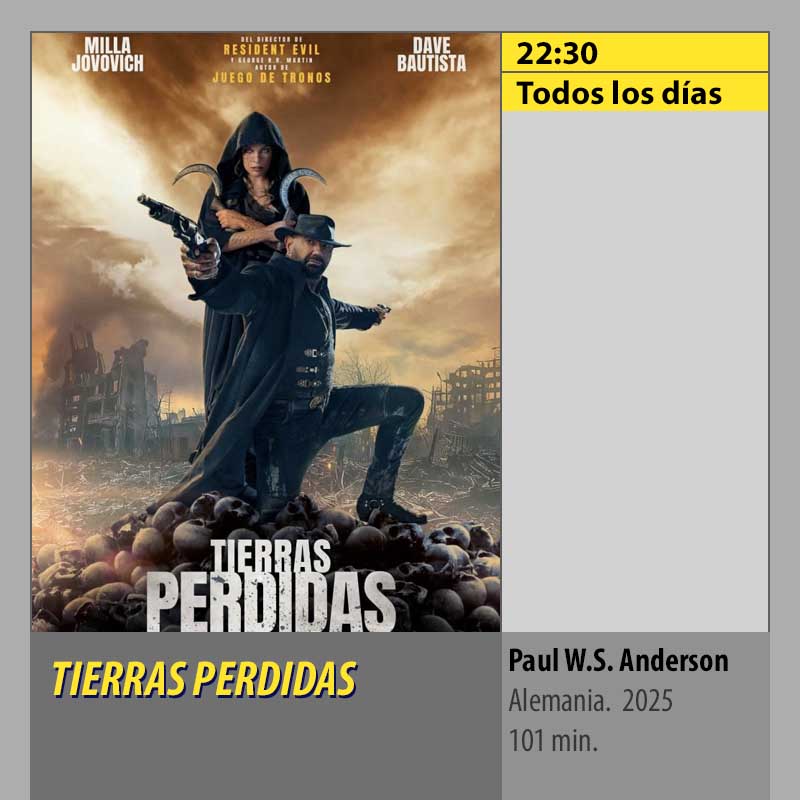 TIERRAS PERDIDAS MK2 CineSur Tablero Córdoba