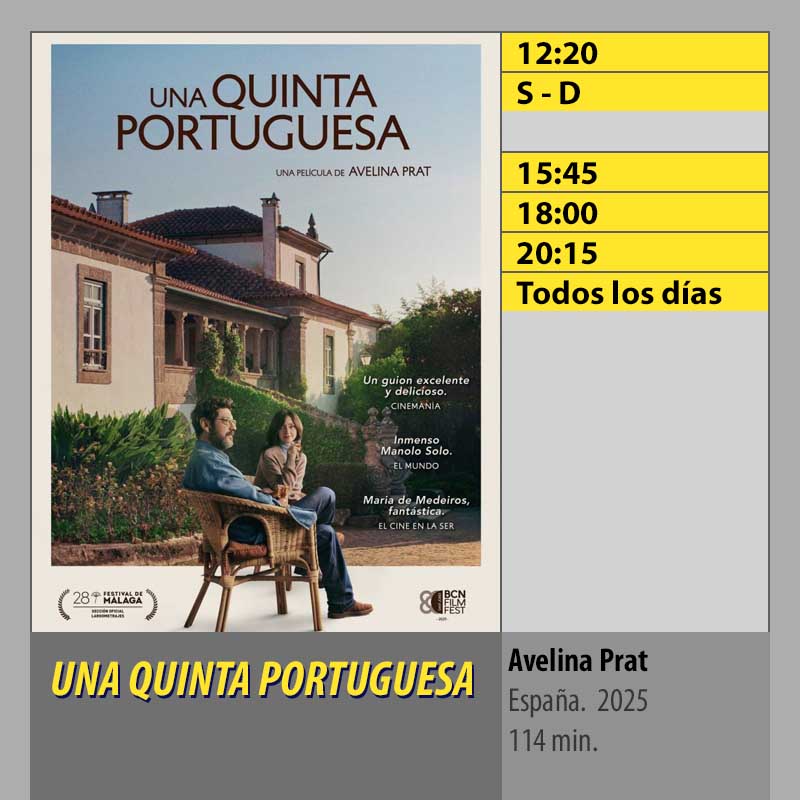 UNA QUINTA PORTUGUESA MK2 CineSur Tablero Córdoba