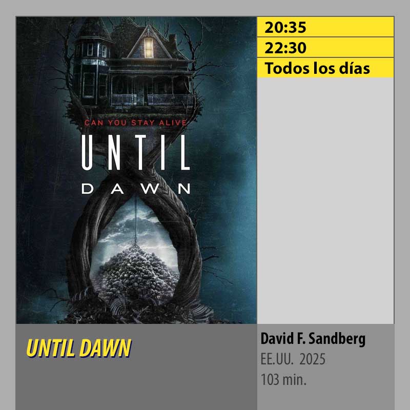 UNTIL DAWN MK2 CineSur Tablero Córdoba