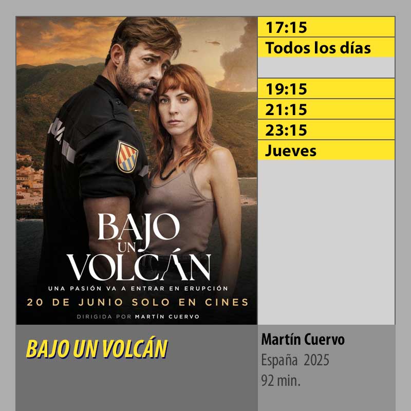 BAJO UN VOLCÁN MK2 CineSur Tablero Córdoba