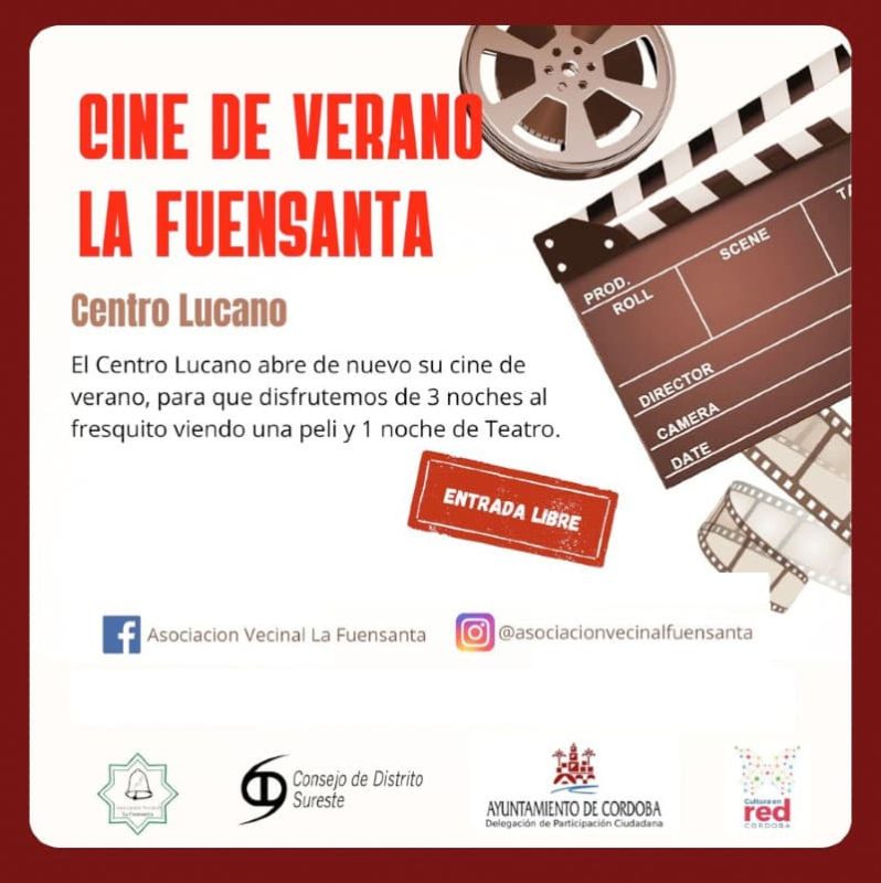 CINE DE VERANO LA FUENSANTA. Cordoba. Julio 2025