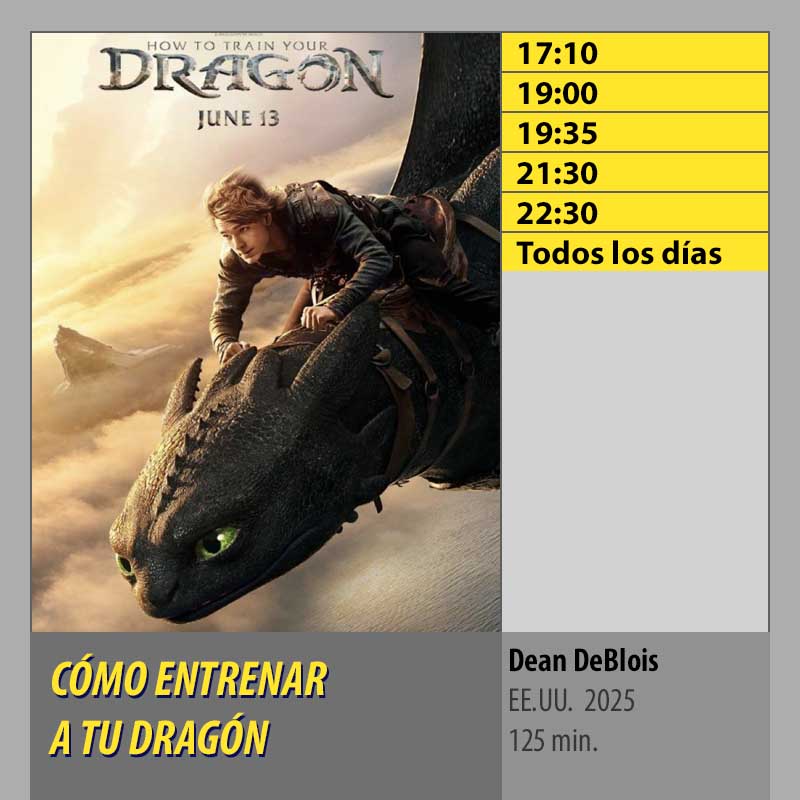 CÓMO ENTRENAR A TU DRAGÓN MK2 CineSur Tablero Córdoba