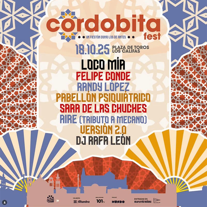 CORDOBITA FEST. Plaza de Toros de Cordoba. Sabado 18 Octubre 2025