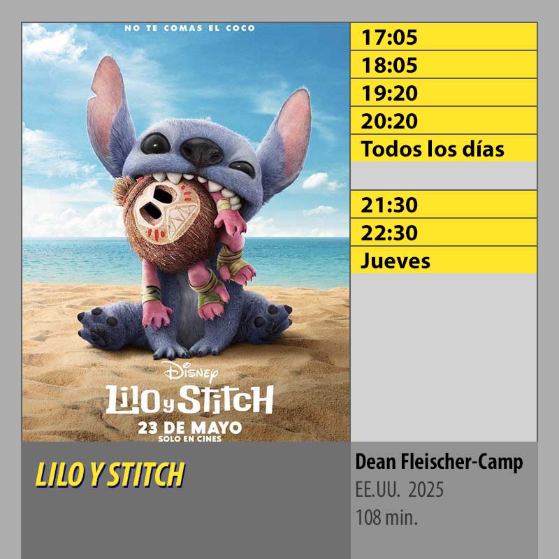 LILO Y STITCH MK2 CineSur Tablero Córdoba