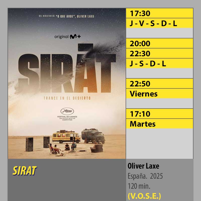 SIRAT MK2 CineSur Tablero Córdoba