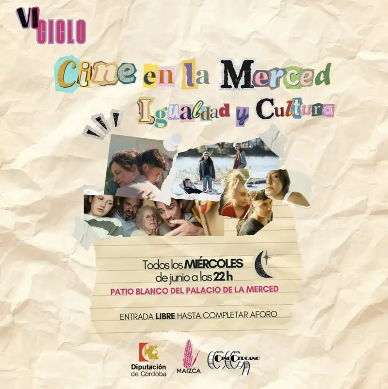 VI CICLO DE CINE IGUALDAD Y CULTURA. Palacio de la Merced. Córdoba. Junio 2026 VI CICLO DE CINE IGUALDAD Y CULTURA. Palacio de la Merced. Córdoba. Junio 2026