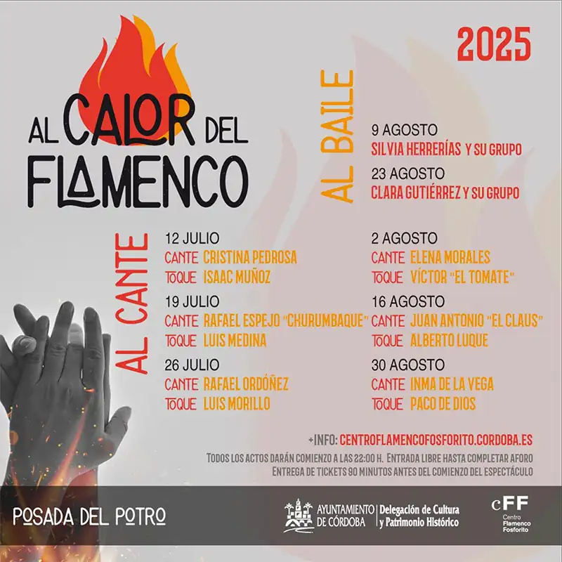 AL CALOR DEL FLAMENCO. Posada del Potro. Cordoba. Julio Agosto 2025