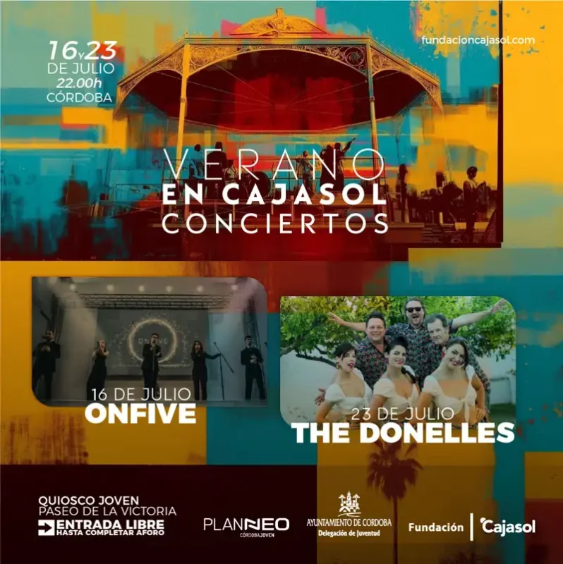 Conciertos VERANO EN CAJASOL. Cordoba. Julio 2025