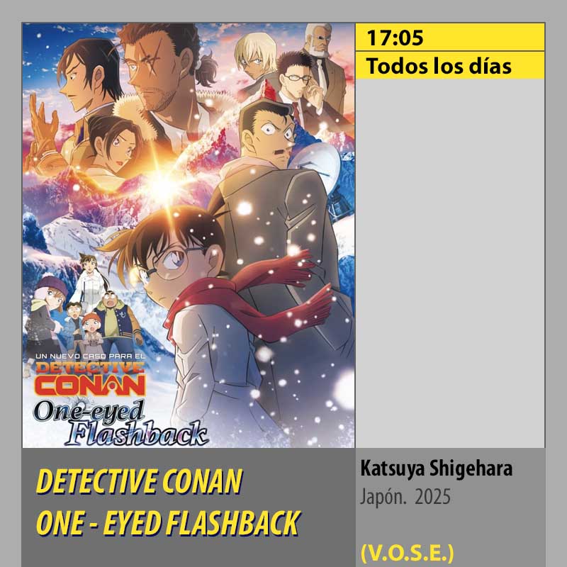 DETECTIVE CONAN ONE - EYED FLASHBACK MK2 CineSur Tablero Córdoba