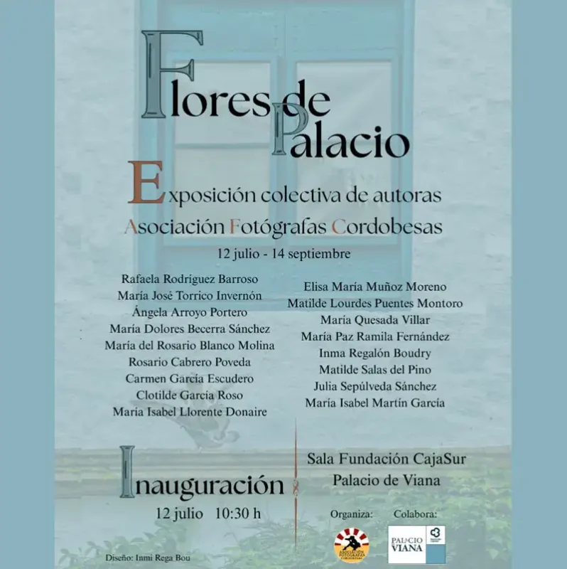 Exposicion FLORES DE PALACIO. Palacio de Viana. Cordoba. Hasta el 14 Septiembre 2025