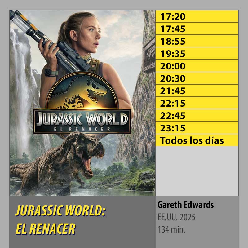 JURASSIC WORLD- EL RENACER MK2 CineSur Tablero Córdoba