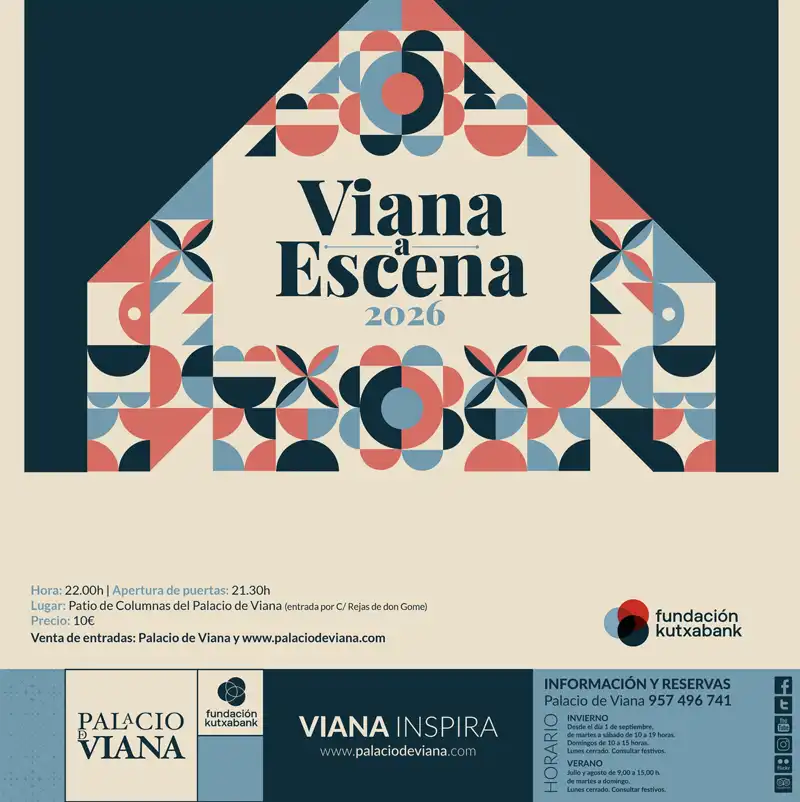'VIANA A ESCENA'. Palacio de Viana. Córdoba. Junio-Julio 2026 'VIANA A ESCENA'. Palacio de Viana. Córdoba. Junio-Julio 2026
