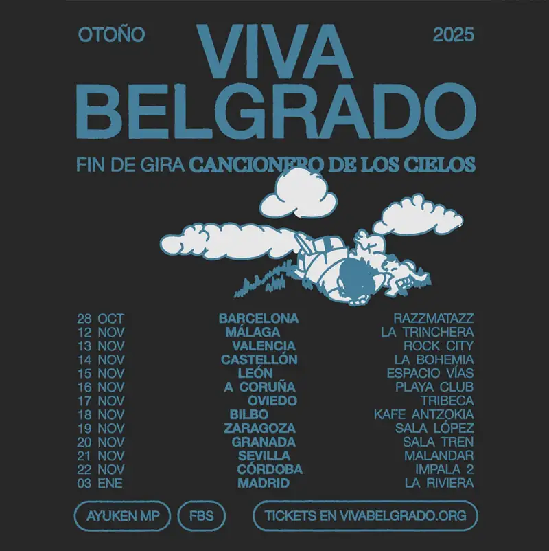 VIVA BELGRADO. Sala Impala. Córdoba. Sábado 22 Noviembre 2025