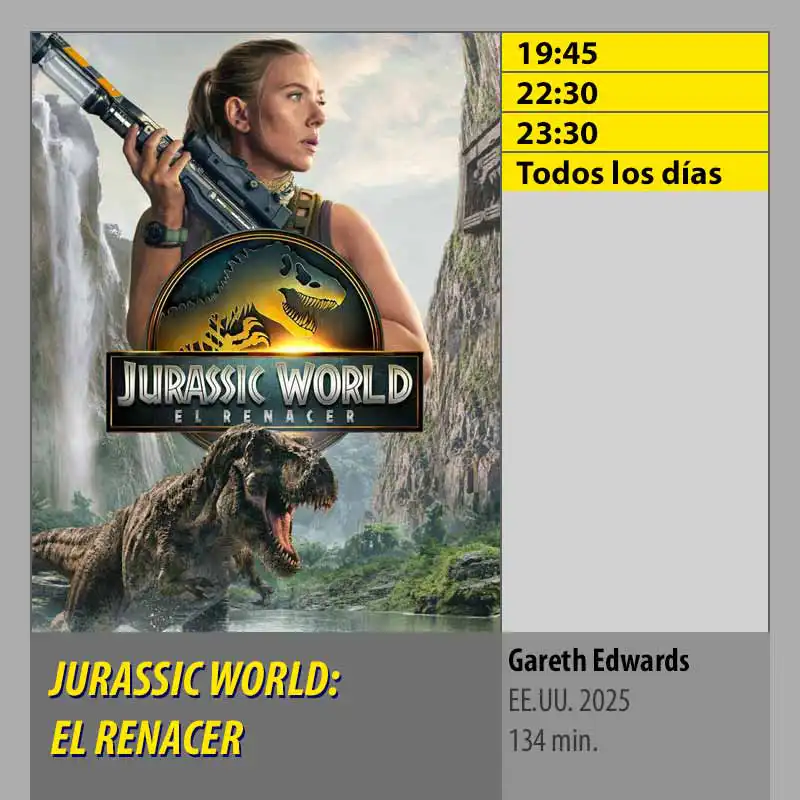 JURASSIC WORLD- EL RENACER MK2 CineSur Tablero Córdoba