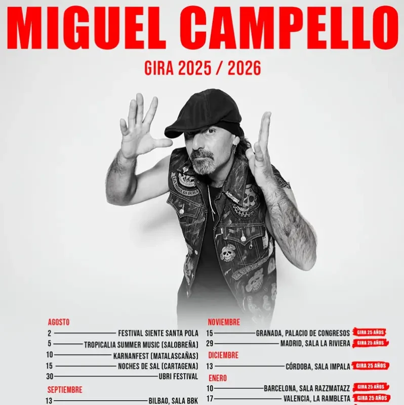 MIGUEL CAMPELLO. Sala Impala. Cordoba. Sabado 13 Diciembre 2025