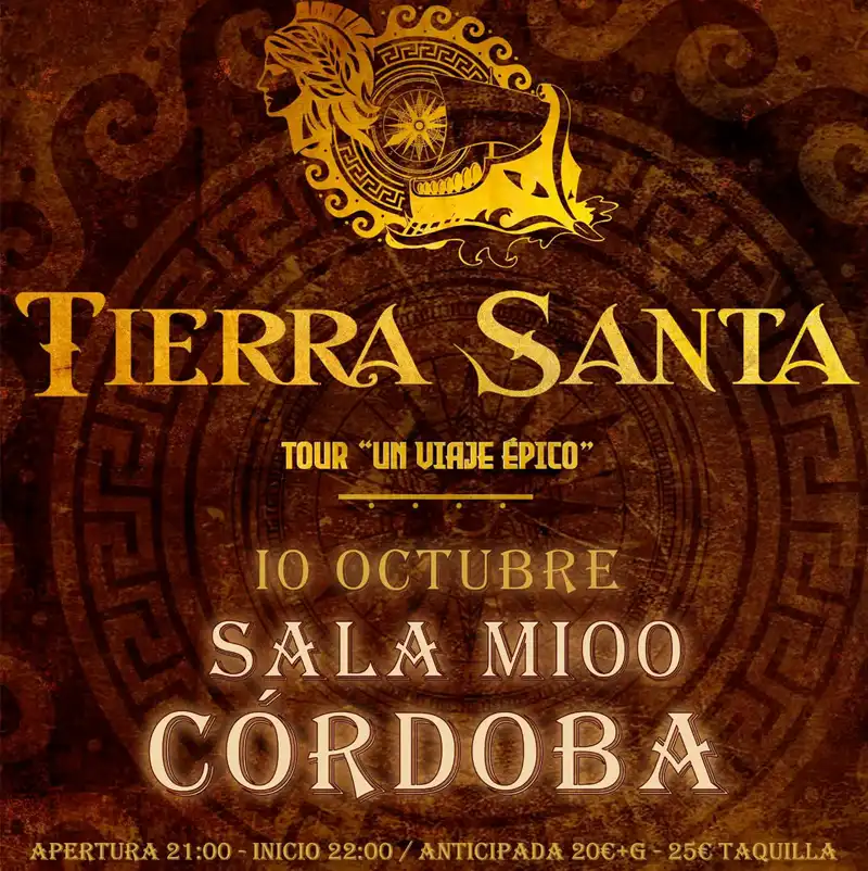 TIERRA SANTA. Sala M100. Córdoba. Viernes 10 Octubre 2025
