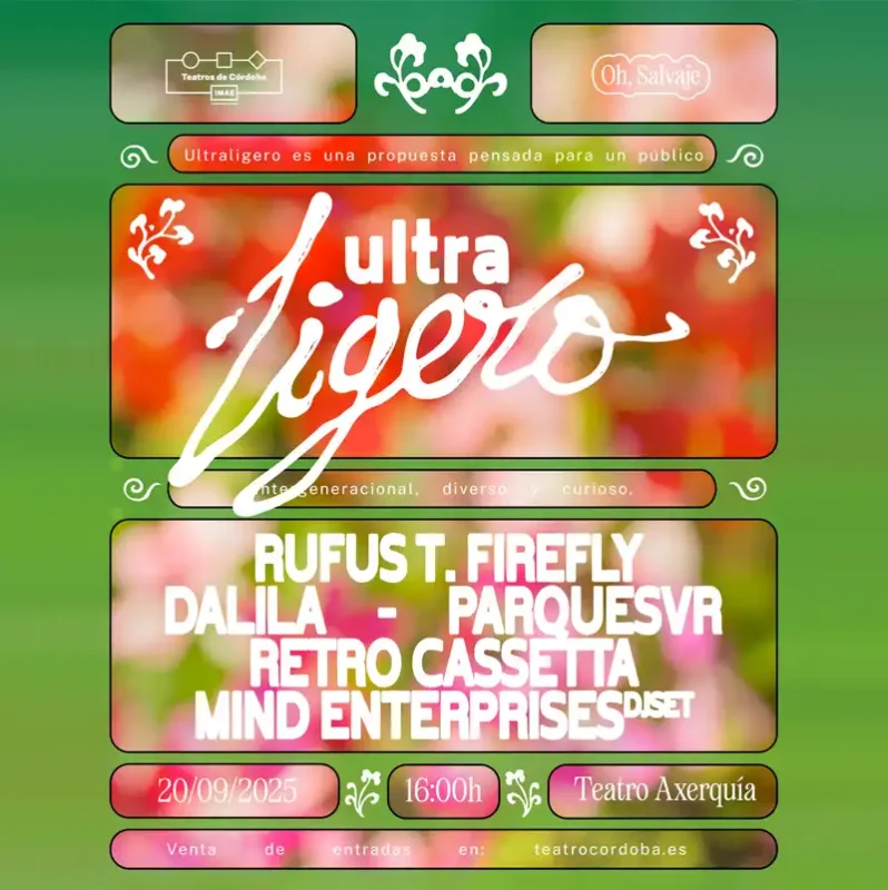 ULTRALIGERO. Teatro de la Axerquia. Cordoba. Sabado 20 Septiembre 2025