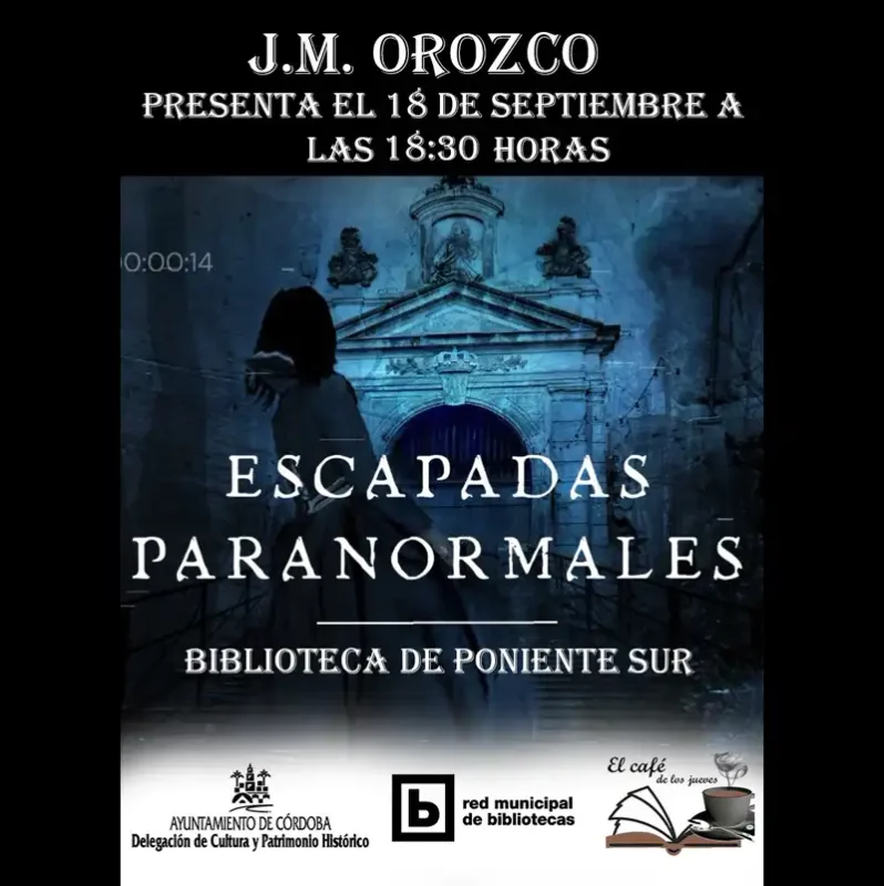 EL CAFE DE LOS JUEVES. biblioteca Poniente Sur. Cordoba. Jueves 18 Septiembre 2025