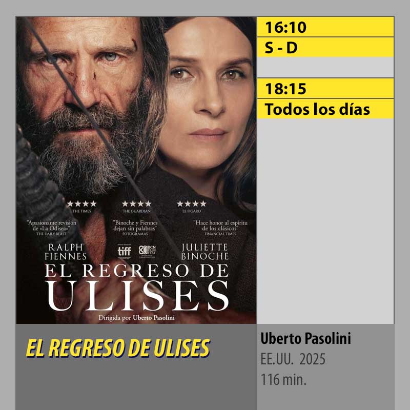 EL REGRESO DE ULISES. CINES AXION Córdoba