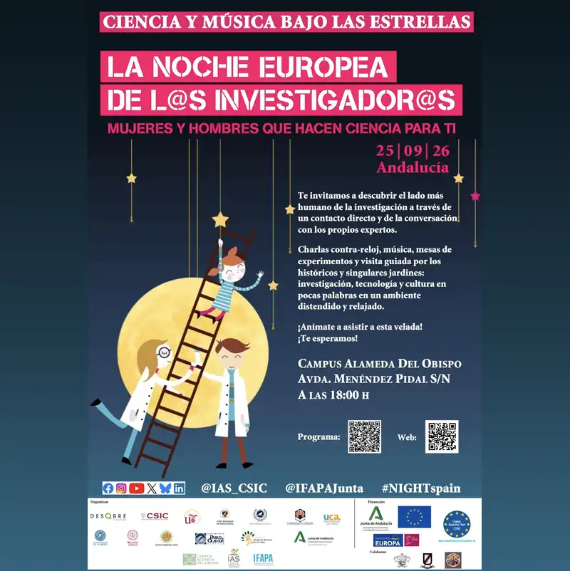LA NOCHE EUROPEA DE L@S INVESTIGADOR@S. Córdoba. 25 Septiembre 2026 LA NOCHE EUROPEA DE L@S INVESTIGADOR@S 2024. Córdoba. Fundación Descubre