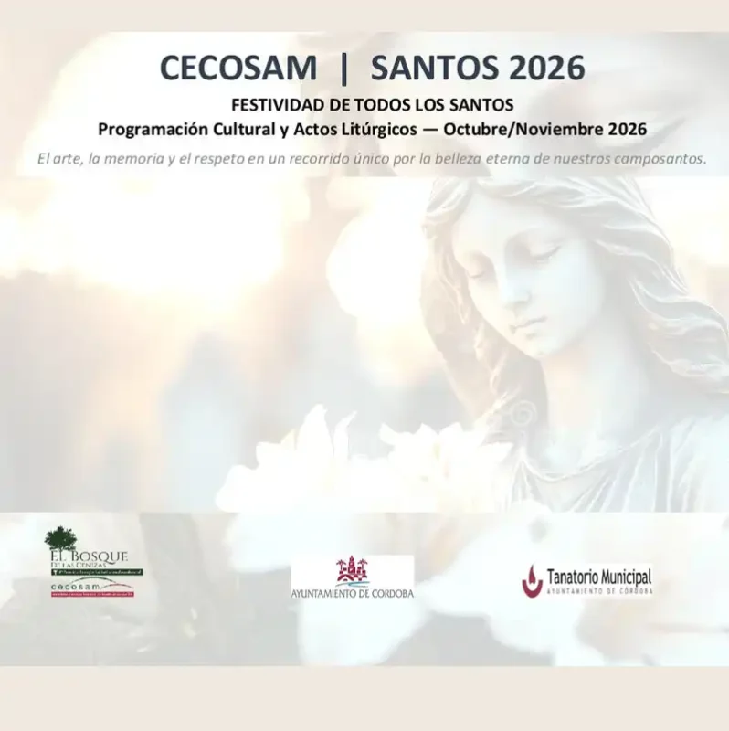 CECOSAM SANTOS 2026. Festividad de Todos los Santos. Octubre Noviembre 2026