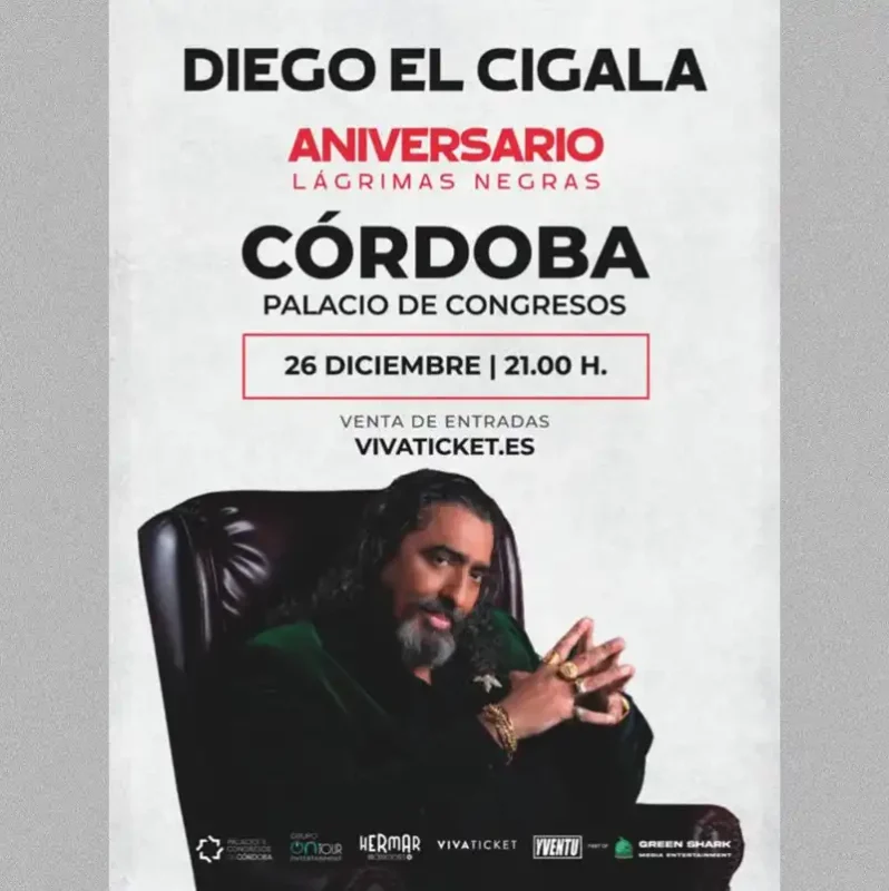 DIEGO EL CIGALA. Palacio de Congresos de Cordoba. Miercoles 26 Diciembre 2025