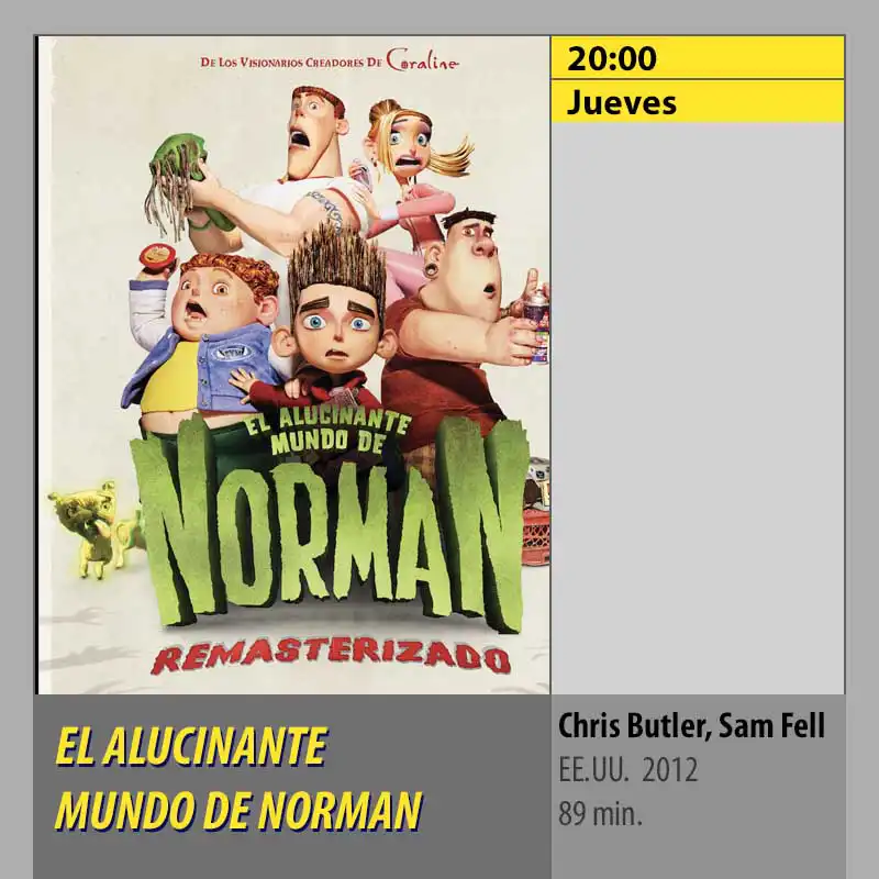 EL ALUCINANTE MUNDO DE NORMAN MK2 CineSur Tablero Córdoba