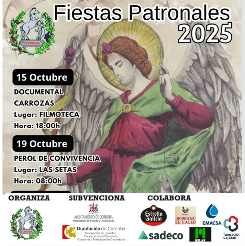 FIESTAS PATRONALES CORDOBA. Federacion de Penas Cordobesas. Octubre 2025