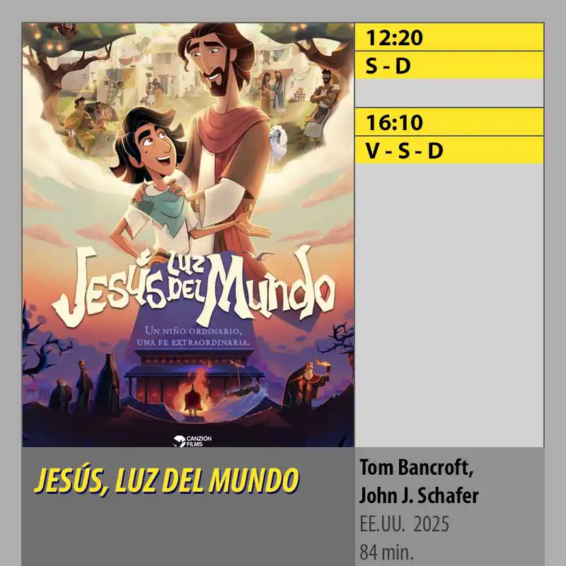 JESÚS, LUZ DEL MUNDO MK2 CineSur Tablero Córdoba