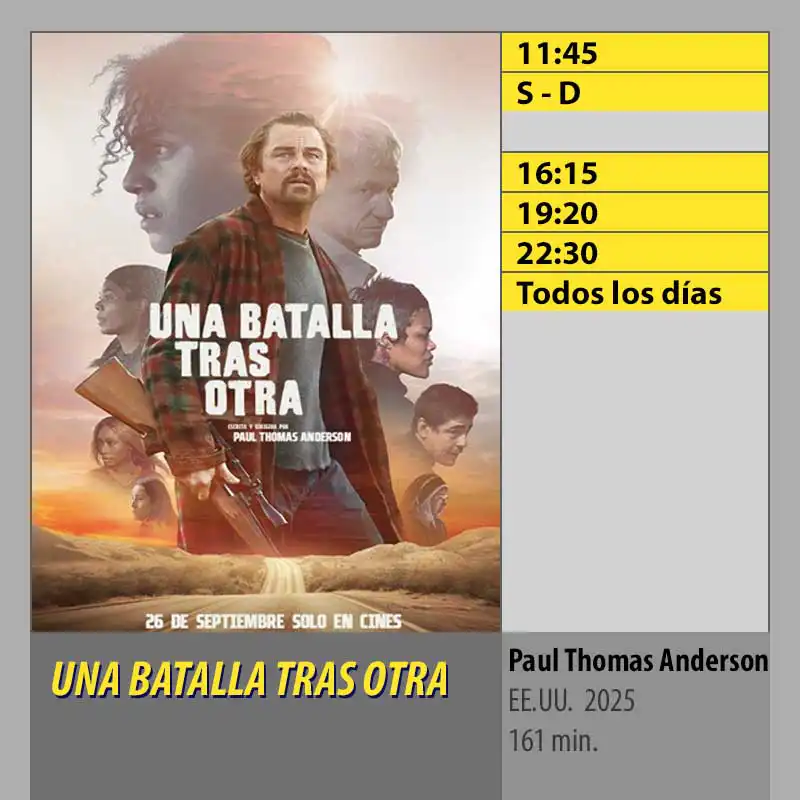 UNA BATALLA TRAS OTRA MK2 CineSur Tablero Cordoba