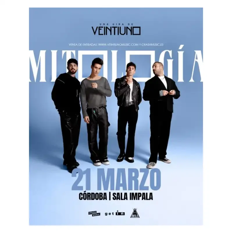VEINTIUNO. Sala Impala. Cordoba. Sabado 21 Marzo 2026