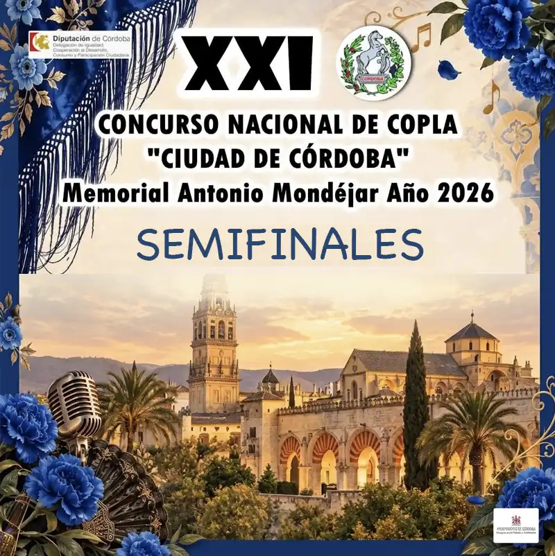 XXI CONCURSO NACIONAL DE COPLA CIUDAD DE CORDOBA. Centro Cultural Osio. 3 4 Octubre 2026