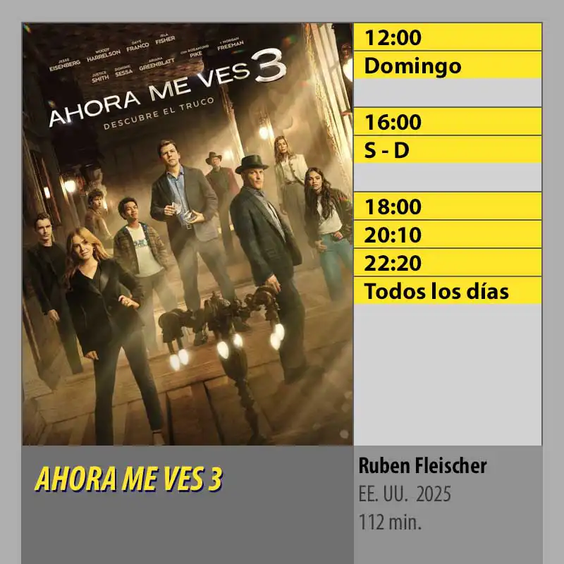 AHORA ME VES 3 CINES AXION Córdoba AHORA ME VES 3 CINES AXION Córdoba