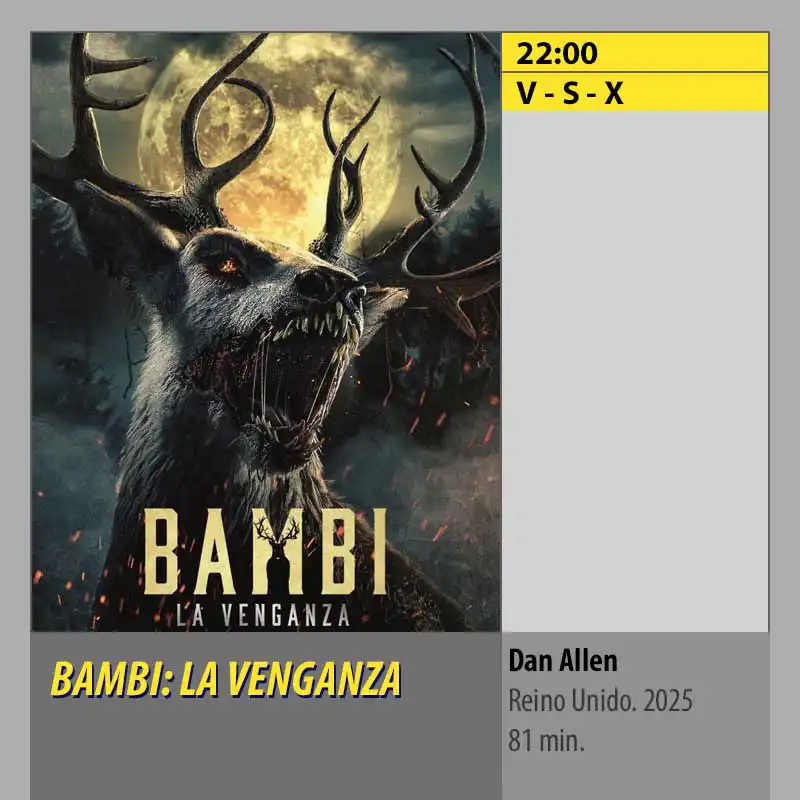 BAMBI- LA VENGANZA Multicines Guadalquivir Córdoba BAMBI- LA VENGANZA Multicines Guadalquivir Córdoba
