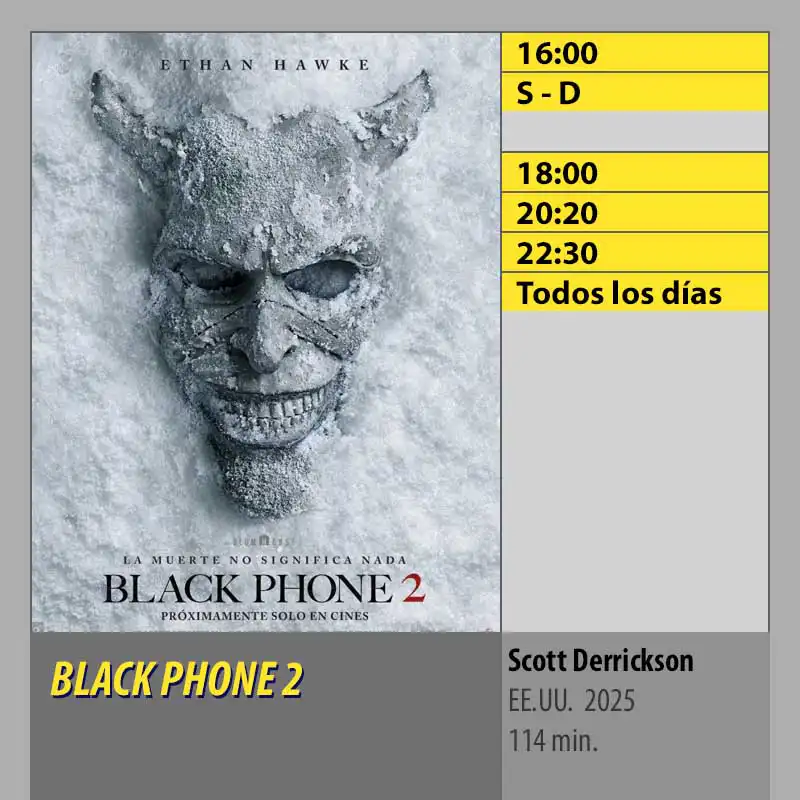 BLACK PHONE CINES AXION Córdoba BLACK PHONE CINES AXION Córdoba