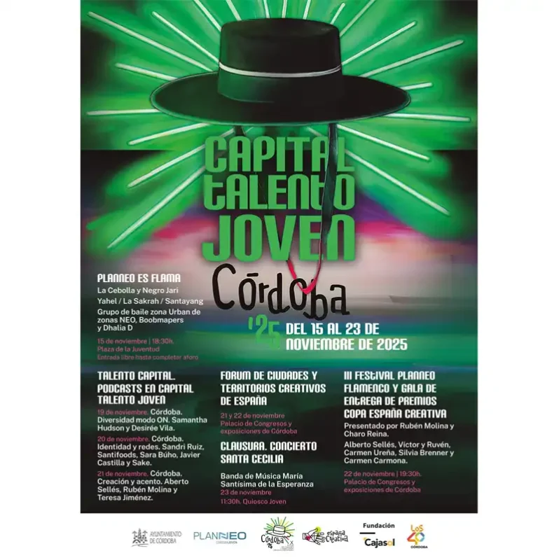 CAPITAL TALENTO JOVEN CORDOBA. Planneo Cordoba Joven. 15 al 23 Noviembre 2025