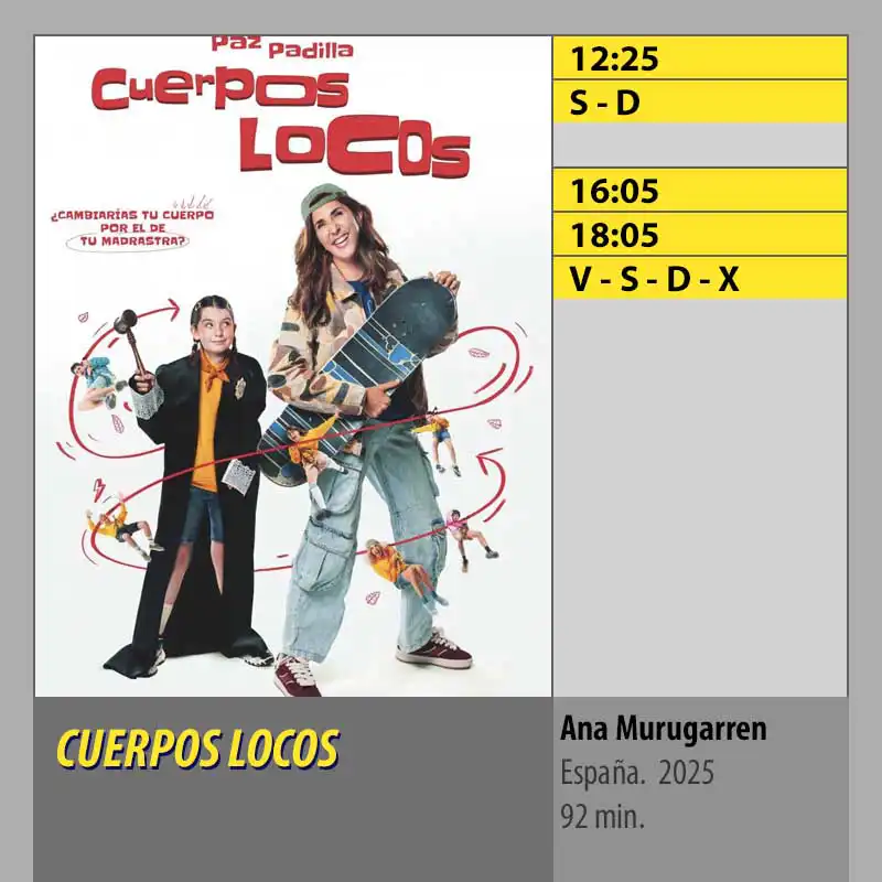 CUERPOS LOCOS MK2 CineSur Tablero Córdoba CUERPOS LOCOS MK2 CineSur Tablero Córdoba