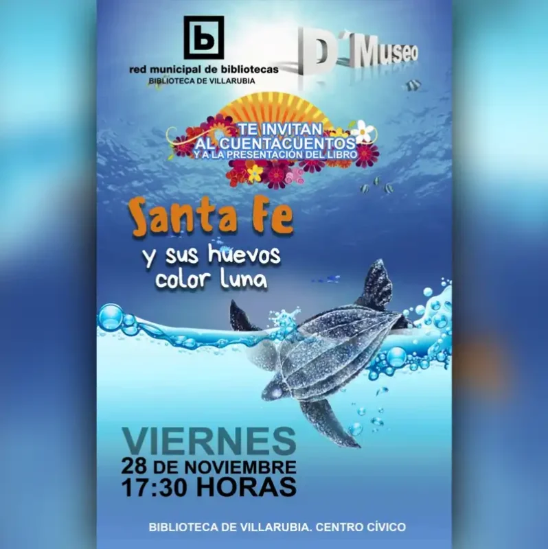 Cuentacuentos y presentacion del libro SANTA FE Y SUS HUEVOS COLOR LUNA. Biblioteca Villarrubia. Cordoba. 28 Noviembre 2025